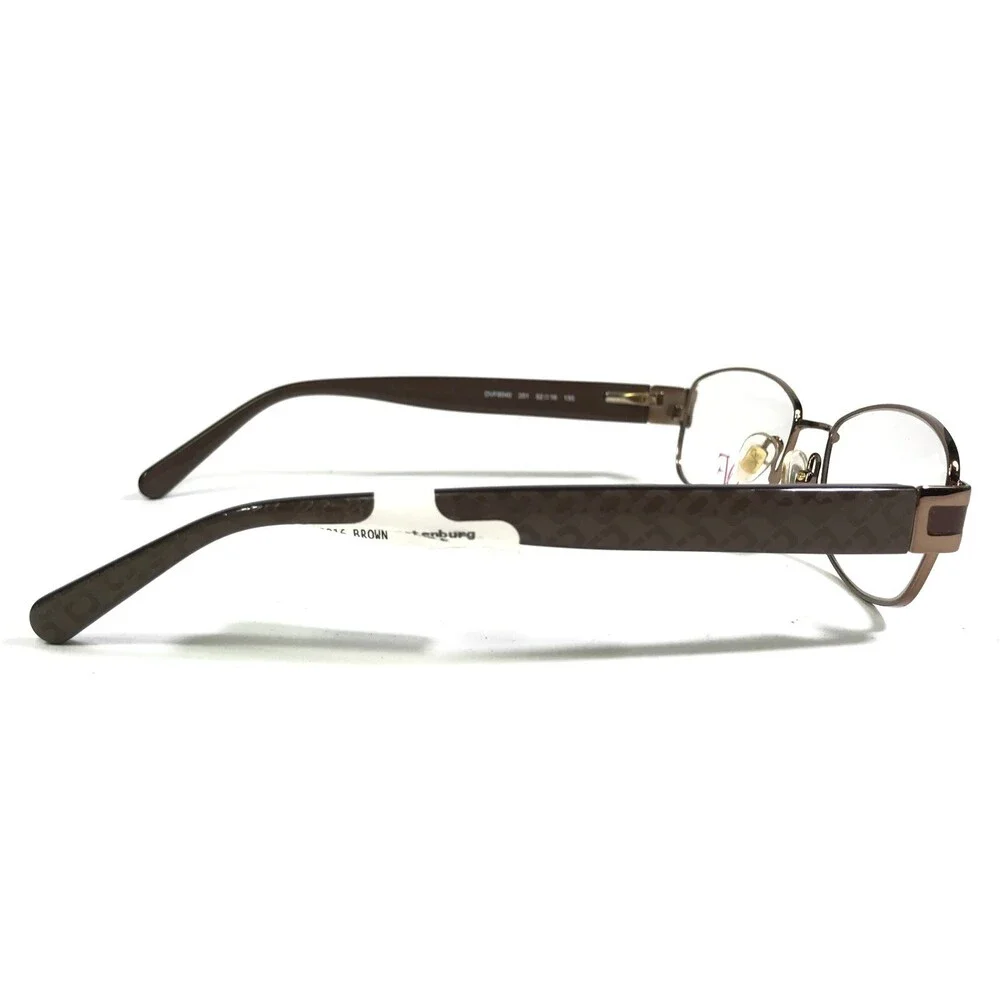 Diane von Furstenberg Eyeglasses Frames DVF8040 201 Brown Round Oval 52-16-135